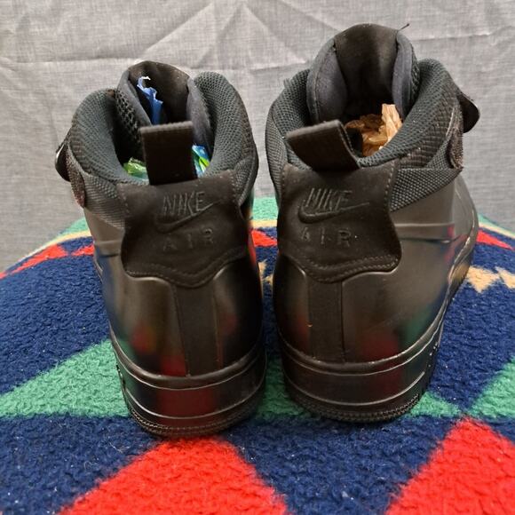 %Nike Air Force 1 Foamposite Cup Triple Black Size 9.5 Ah6771-001 A9 main image 6